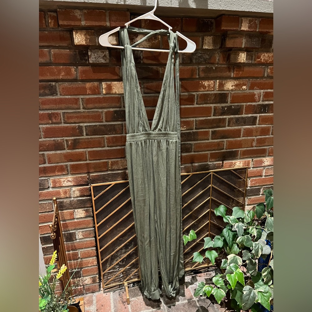 Lulu’s Forest Green Jumpsuit